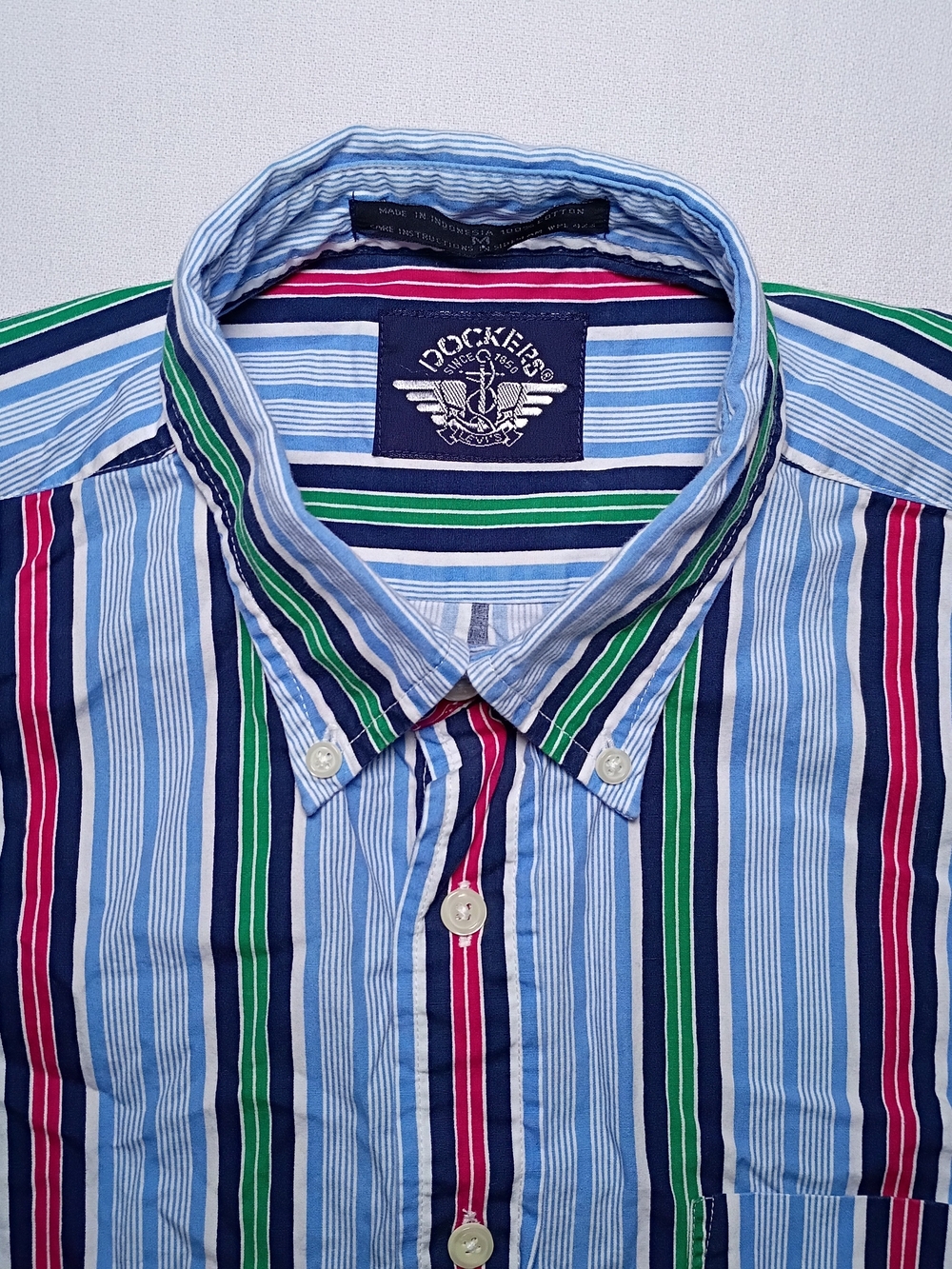Vintage 1994 Dockers Levi's Mens Button Down Short Sleeve Shirt Oversized Medium